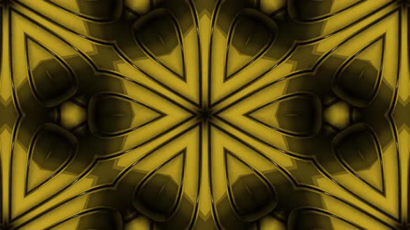 Golden Kaleidoscope Background