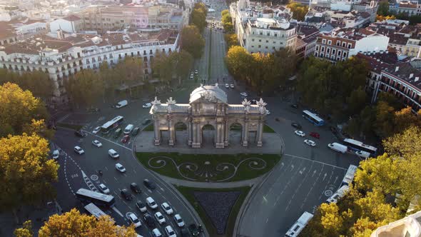 Static Drone View of Alcala Gate with Soldered Passages