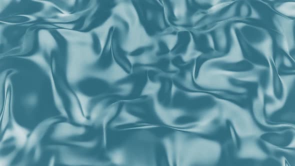 Blue Wavy Cloth Abstract Background