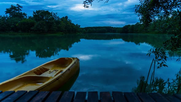 4k Time-lapse, View of Colorful dramatic sky sunset or sunrise