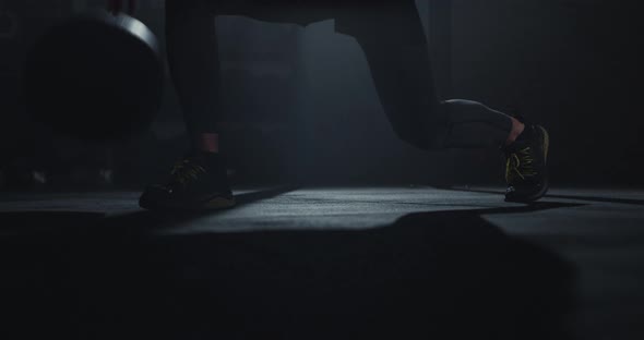 In Front of the Camera Athletic Guy Details Using alt