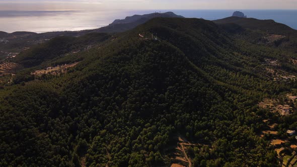 Sa Talaia mountain in Ibiza, Spain alt