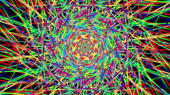 Hypnotic Mandala Kaleidoscope Pattern Tunnel alt