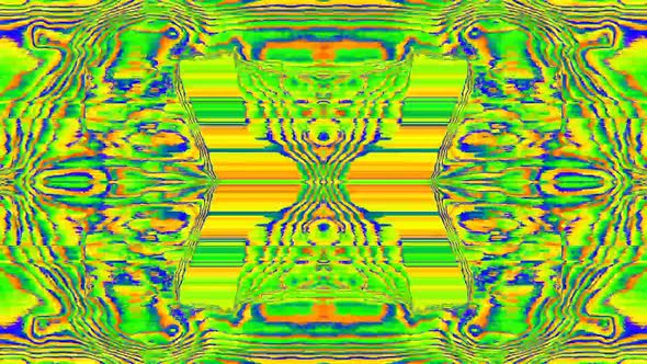Casual Ornamental Cyberpunk Psychedelic Kaleidoscope Background
