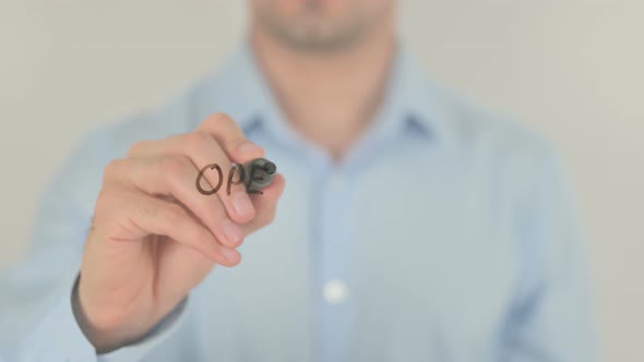 Open Up New Horizons, Writing on Transparent Screen alt