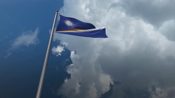 Marshall Islands Flag Waving 4K alt