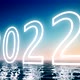 2022 Year Concept Loop Reflection On The Water - VideoHive Item for Sale