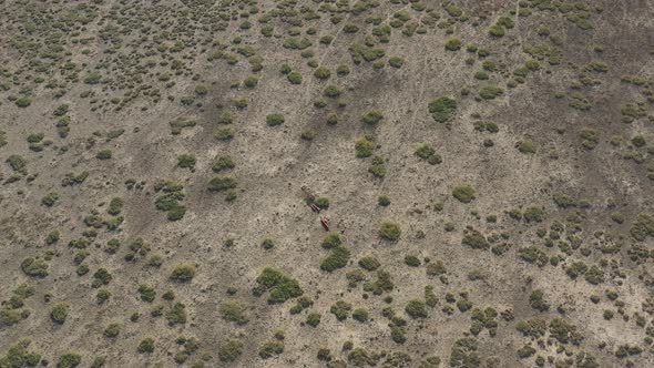 Broken Missile Aerial View alt
