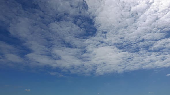 Time lapse of white cloud moving pass around sky background alt