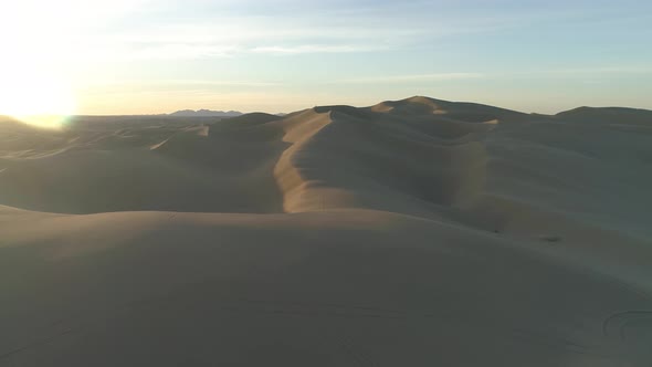 Aerial view of Yuma Desert on a sunny day alt