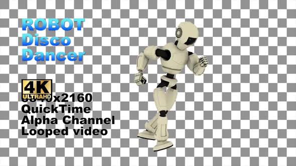 3d Alpha Robot Disco Dancer