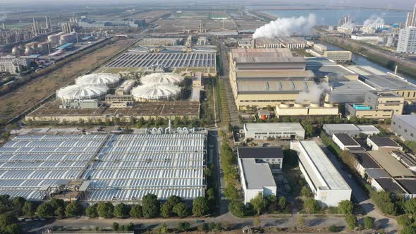 chemical plant in city alt