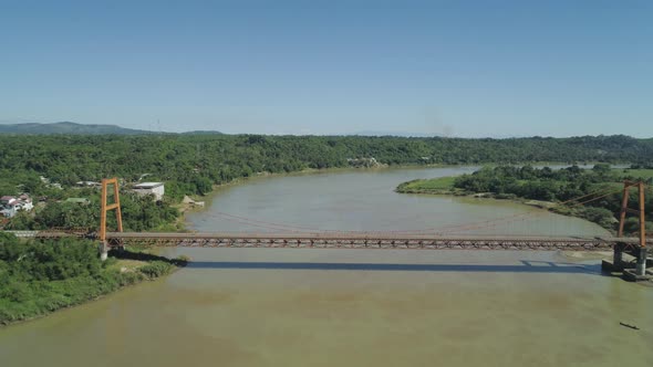 Bridge Over River. Philippines, Luzon alt