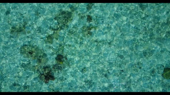 Aerial view seascape of idyllic sea view beach vacation by turquoise ocean and white sandy backgroun alt