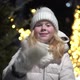 Beautiful Slow Motion Video, a Blonde Girl Throws Snow at the Camera - VideoHive Item for Sale