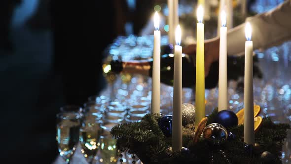 Waiter Pouring Champagne in Glass 2 alt