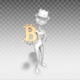 Cartoon 3D Woman - Show Bitcoin - VideoHive Item for Sale