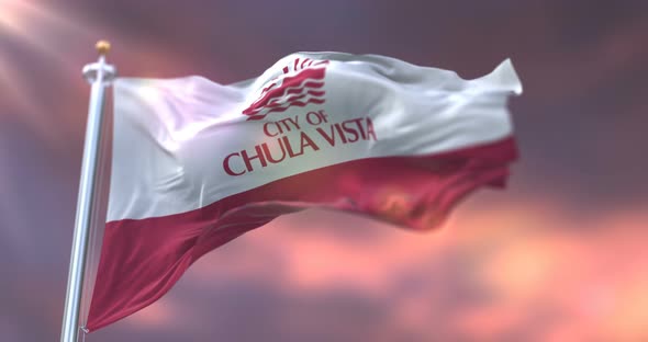 Chula Vista City Flag, California, United States alt