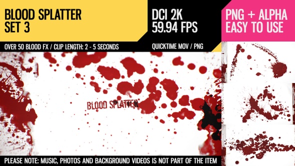 Blood Splatter (HD Set 3) alt