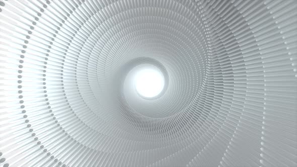 White Hyper Motion Tunnel Loop