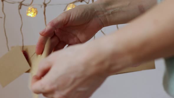 DIY Christmas Advent Calendar Homemade Craft Envelopes Date Numbers Day Hanging alt