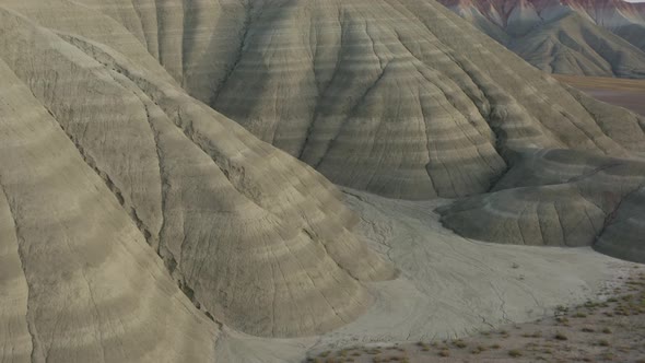 Mountain Layers Like Moon Surface