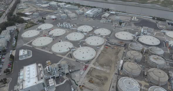 Gliding Over A Water Treatment Plant