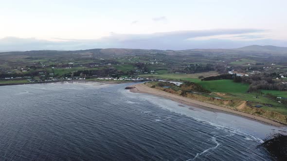 Aerial View of the Village Inver in County Donegal  Ireland alt