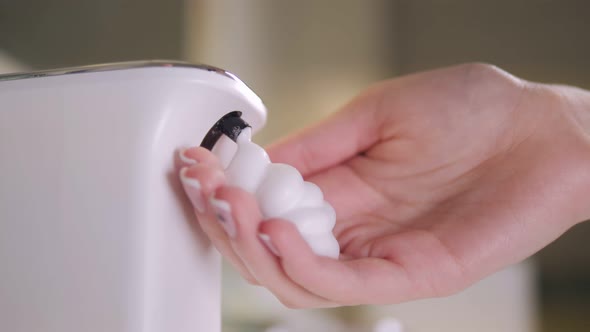 Automatic Soap Dispenser in the Bathroom