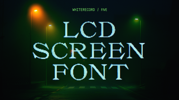 LCD Screen Font | Five