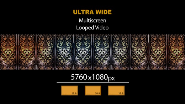 Ultra Wide HD Gate Wall Decoration 01