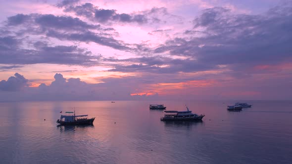 Sunset And Boats alt