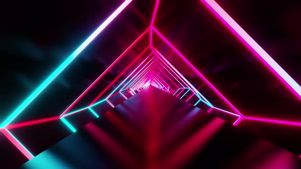 Abstract geometric background, fluorescent light, alt