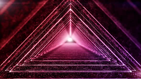 Triangle Digital Tunnel Of Cyberspace 866