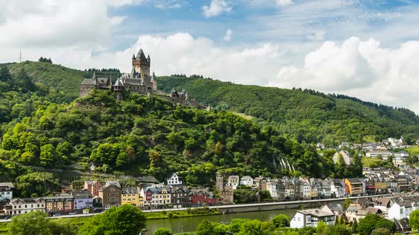 Reichsburg Cochem Timelapse, Germany in 4K alt