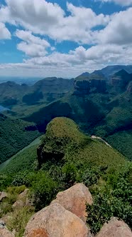 Panorama Route Soute Africa Blyde River Canyon with the Three Rondavelsimpressive View of Three alt