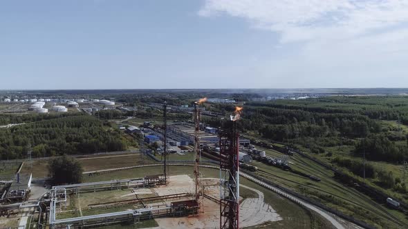 Flaring Associated Gas Petrochemical Plant alt
