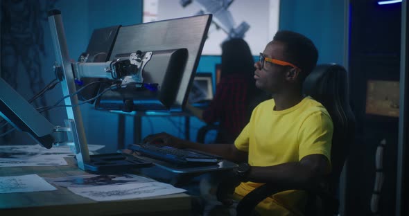 Video Game Developer at Work alt