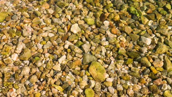 Natural Stone Under Seawater for Background. Underwater Flow Background. Meditation Background