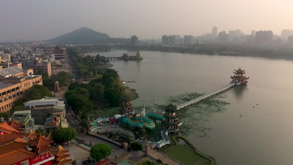 Wuliting pavilion,Kaohsiung,Taiwan. Spring and Autumn Pavilions. alt