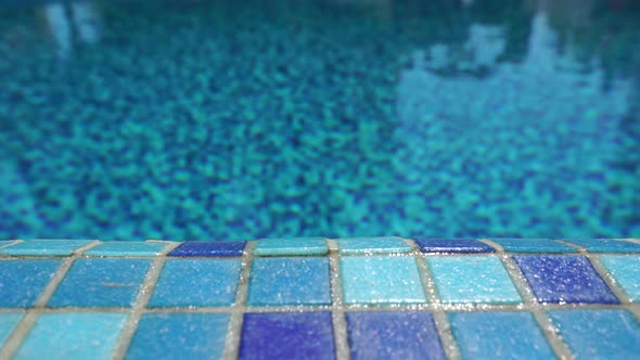 Pool Water Background with Wavy Clear Fresh Water alt