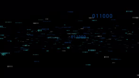 Binary numbers digits scrolling Background Animation alt