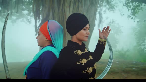 2 Beautiful Indian Punjabi women in the jungle by amarjotbhasin | VideoHive