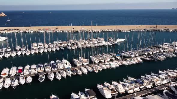 Aerial View of the Yacht Port alt
