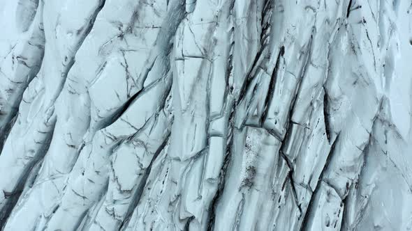 Glacier Cracks and Crevices Seen From the Air alt