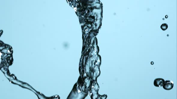 Water pouring and splashing in ultra slow motion  alt