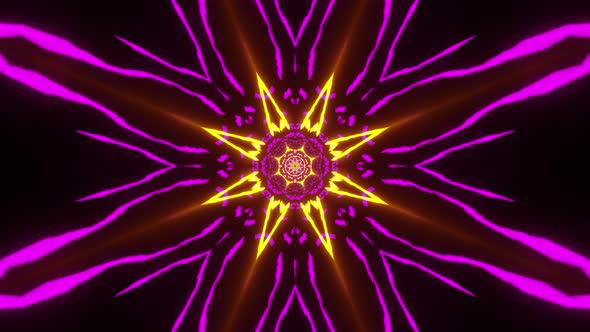 Vj Loop Purple Neon kaleidoscope alt