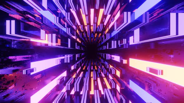 Fly Through Creative Space with Neon Glow alt