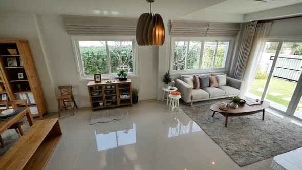 Chic and Minimal Open Plan Home Decoration Idea alt