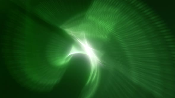 Revolving Abstract Green Gradient Light as Futuristic Biofuel and Renewable Energy Background Loop